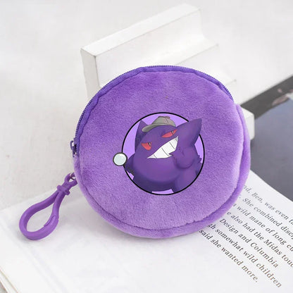 Pokemon Kids Plush Coin Purse — Pikachu, Charmander, Gengar, Squirtle & Charizard Mini Zipper Wallet for Boys & Girls