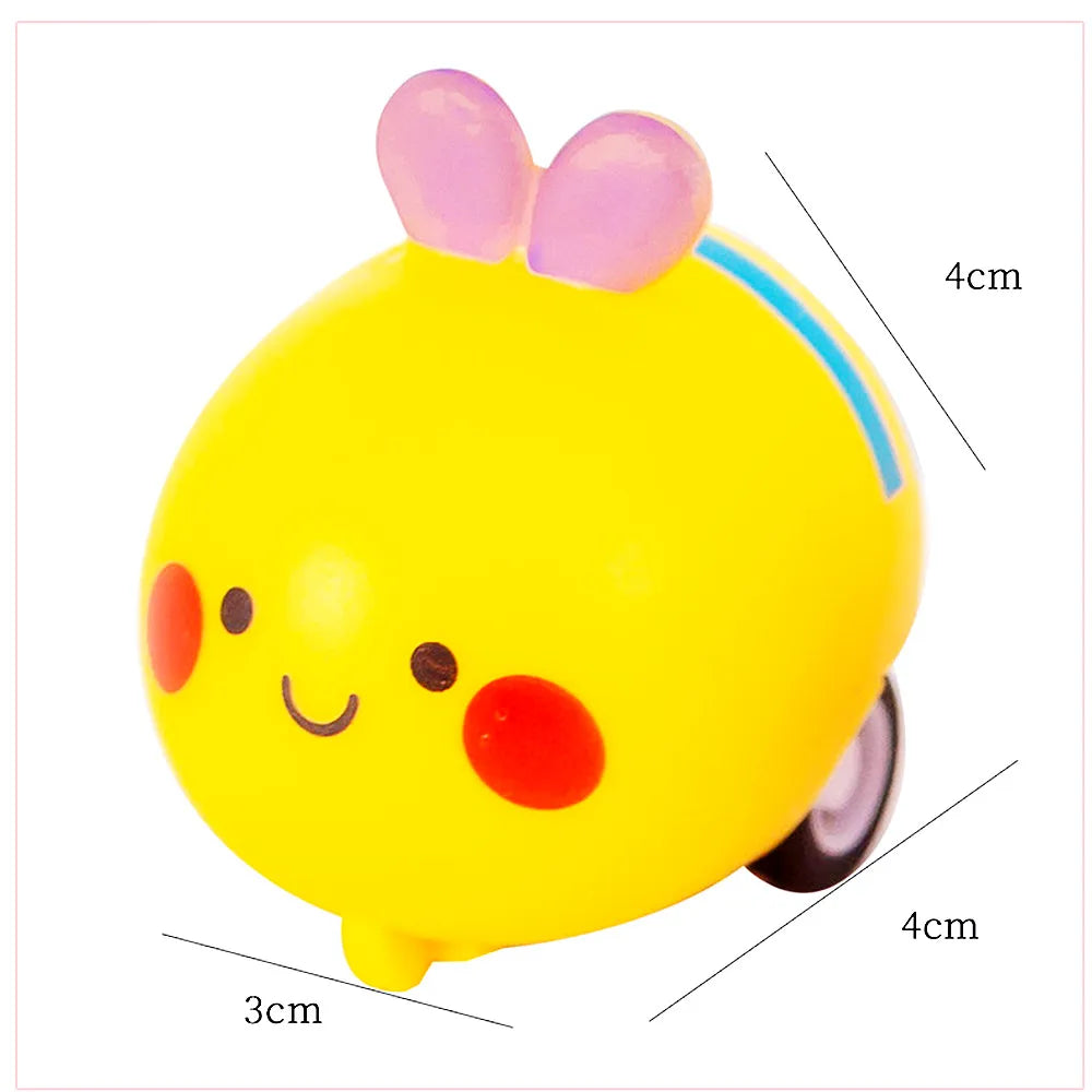 6pcs Cartoon Pet Pull-Back Car Toys – Kids Sports Toy Set, Birthday Party Favors & Pinata Gifts
