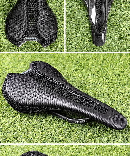 RYET Carbon 3D Printed Bike Saddle – Ultralight 175g Seat for Men & Women Road, MTB, Gravel, Triathlon Cycling