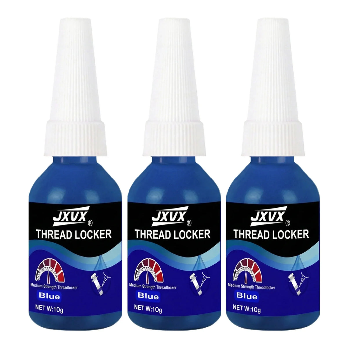Threadlocker 243/271 Adhesive Sealant - Blue Medium-to-High Strength, Oil & Heat Resistant