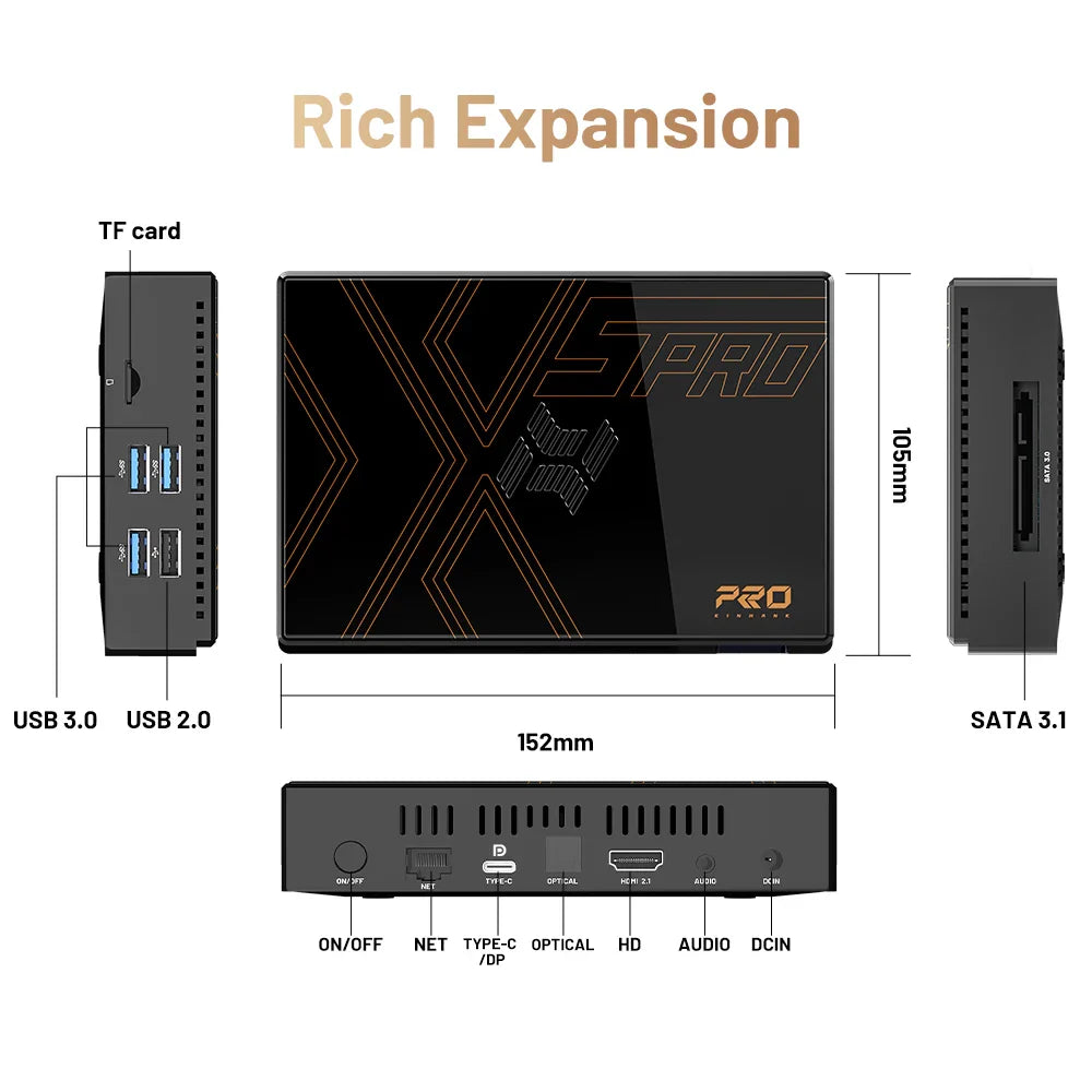 Kinhank Super Console X5 PRO – Retro Video Game Console with 16,000 Games, Plug & Play, PS2/WII/SS/DC/N64, Android 12 TV Box, 4TB