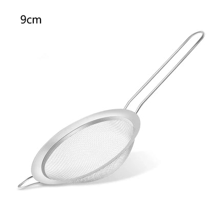 1/3/4pcs Stainless Steel Fine Mesh Strainer – Oil, Flour, and Pastry Sieve for Baking & Kitchen Use