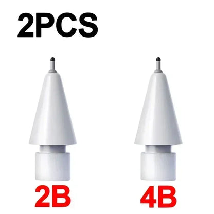 4X Replacement Tips for Apple Pencil 1 & 2 | Soft Silicone Protective Nibs for Touch Screen Stylus