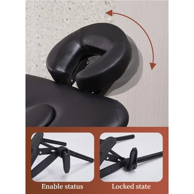 Adjustable Cervical Neck Massager Headrest - Ergonomic Portable Massage Device for Home, Salon, Spa & Travel
