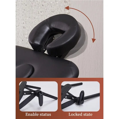 Adjustable Cervical Neck Massager Headrest - Ergonomic Portable Massage Device for Home, Salon, Spa & Travel