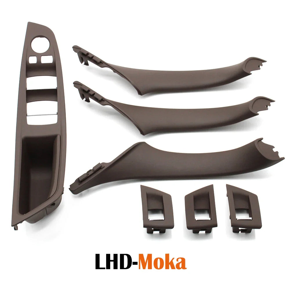LHD/RHD Car Interior Door Armrest Handle Set | Beige, Black, Brown, Oyster for BMW 5 Series F10 F11 523i-530i