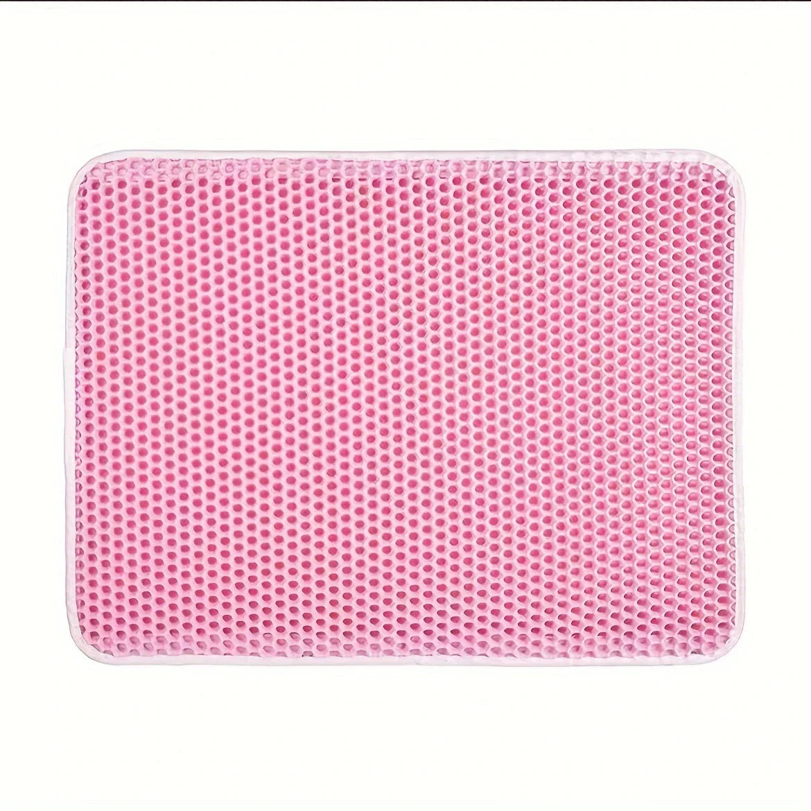 Large Cat Litter Mat – Honeycomb Double-Layer, Waterproof, Easy-Clean, Scatter Control, Stay-Clean Design