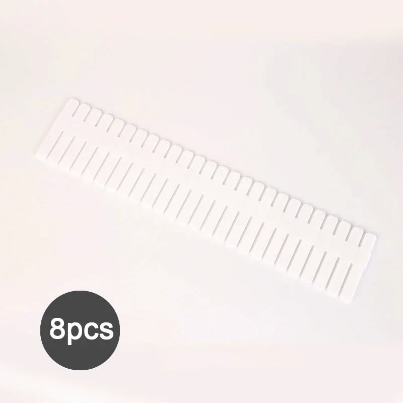 4/8PCS Adjustable Drawer Dividers – Durable Storage Organizer for Socks, Underwear, Cosmetics & Clothes