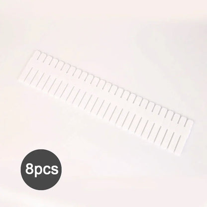 4/8PCS Adjustable Drawer Dividers – Durable Storage Organizer for Socks, Underwear, Cosmetics & Clothes