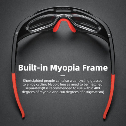 ROCKBROS Cycling Glasses — Photochromic & Polarized Bike Sunglasses for MTB, Road & Outdoor Sports