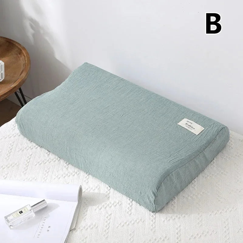 30x50cm Cotton Latex Pillowcase – Washable Memory Foam Pillow Cover for Bedroom