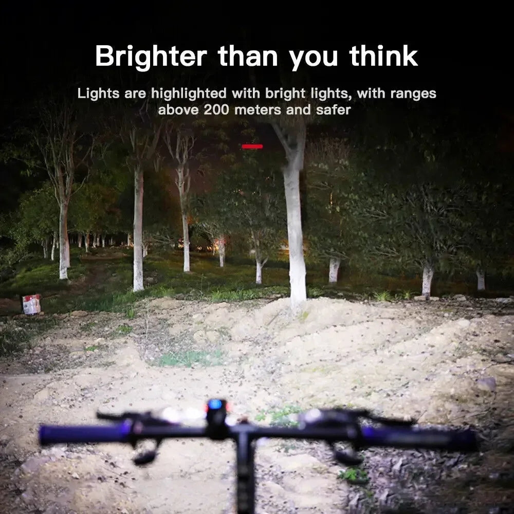 Bright T6 LED Bicycle Light - 1000LM USB Rechargeable Front Headlight for MTB, Mountain Bike, Cycling, and Scooters