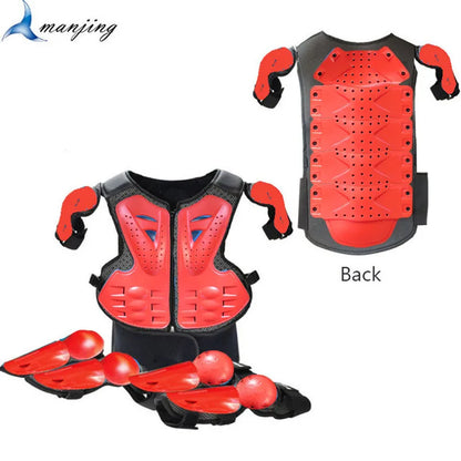 Full Body Protective Armor for Kids & Youth – Motocross, Skating Vest with Chest, Spine, Knee & Elbow Guards (0.8-1.6m)