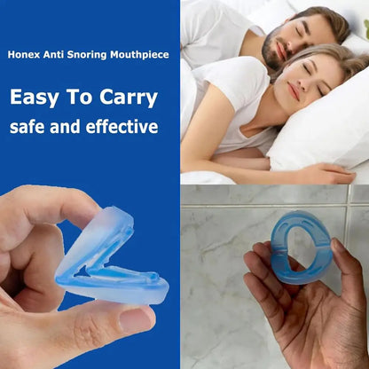 Gum Shield Anti-Snoring Mouthpiece – Snore Stopper Device for Better Breathing & Snoring Relief