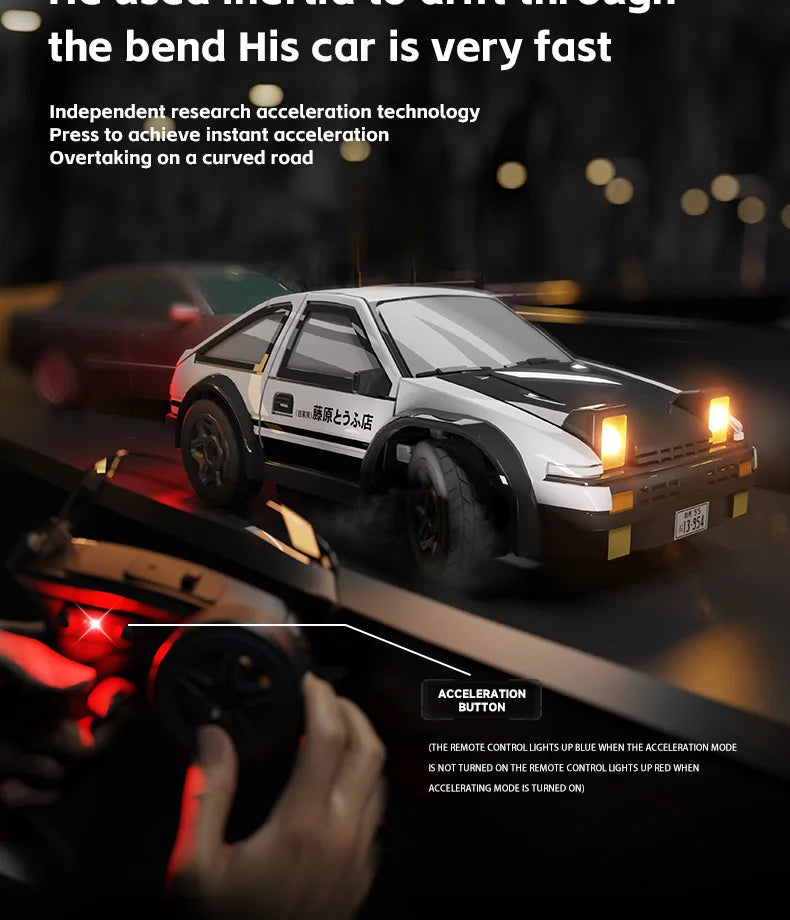 KF20 1:64 RC Drift Car — 2.4G High-Speed 4-Wheel Mini Remote Control Racing Toy for Kids