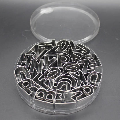 Number Fruit Cutters & Alphabet Letter Cookie Cutter Set - Decorating Tools and Fondant Cutter Set