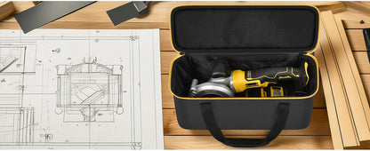 Hard Tool Carrying Case for DEWALT 20V Max & Compatible Circular Saws – Protective Organizer Bag (Case Only)