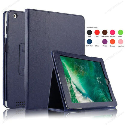 PU Leather iPad Case Cover – Smart Folio Tablet Stand for iPad 9.7, 10.2, Air 11, Pro 11 (2025 Compatible Protective Funda)