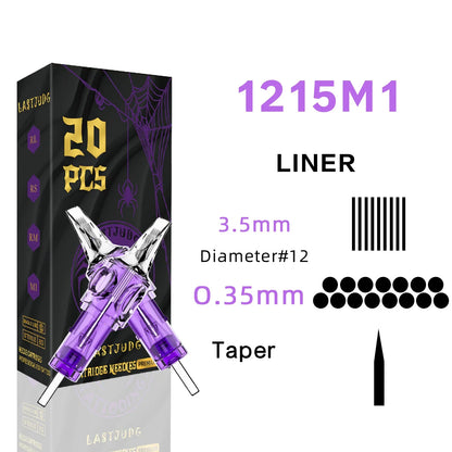 LASTJUDG 20PCS Disposable Tattoo Cartridge Needles – RL RS M1 RM for Permanent Makeup & Tattoo Pen