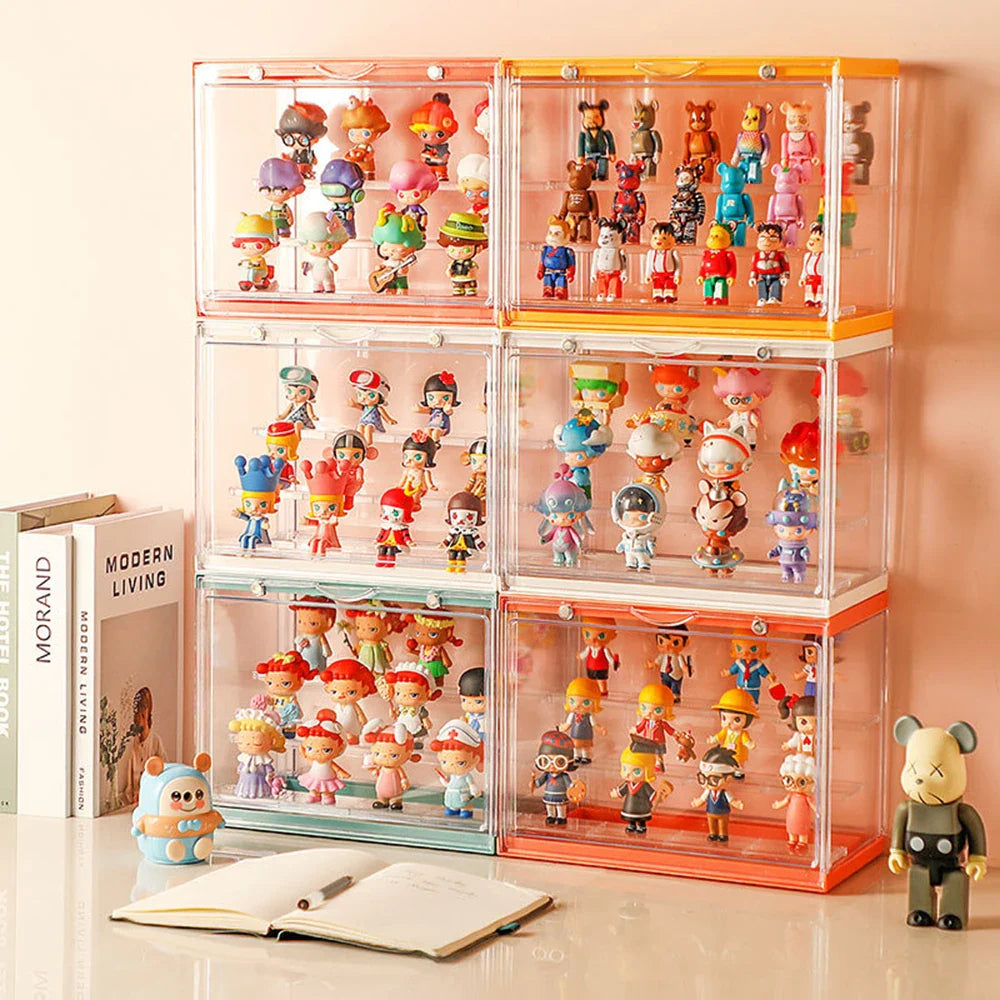 Blind Box Display Rack – Acrylic Bubble Mat Storage Cabinet, Dustproof Doll & Figurine Display Box