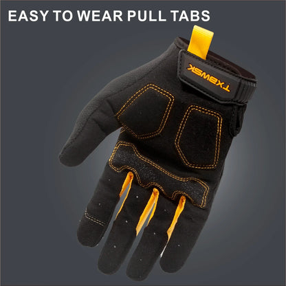 High-Dexterity Work Gloves - Touchscreen Utility & Mechanic Gloves with Excellent Grip for Men & Women