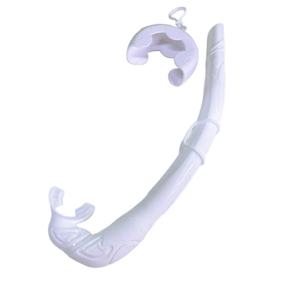 Soft Silicone Diving Snorkel - Portable Foldable Adult Snorkeling Gear for Freediving, Spearfishing & Swimming