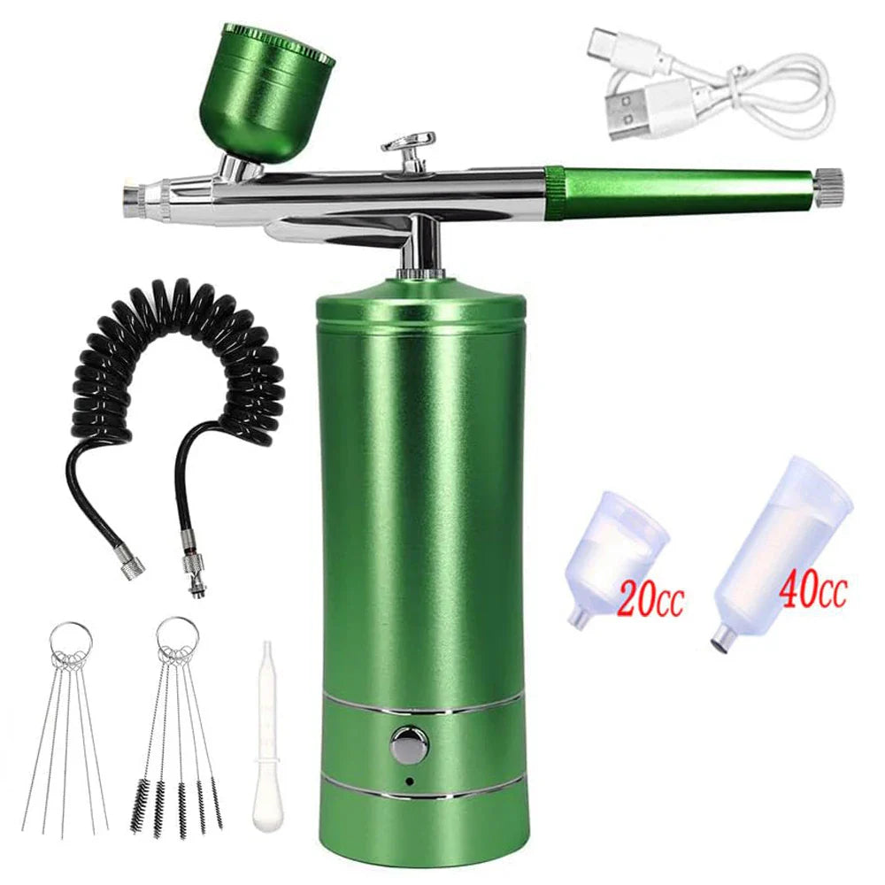 Portable Airbrush Nail Compressor — Wireless Spray Gun for Nail Art, Crafts & Model Painting