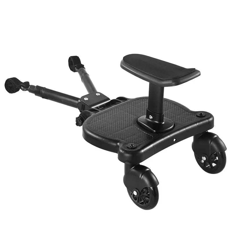 Universal Stroller Step Board Adapter – Seat for Second Child, Jogger, Twin Stroller, Scooter & Baby Pram Hitch Accessory