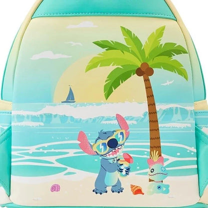 Stitch Luau Cosplay Double Strap Shoulder Bag – Women’s Beach Backpack & Wallet Purse