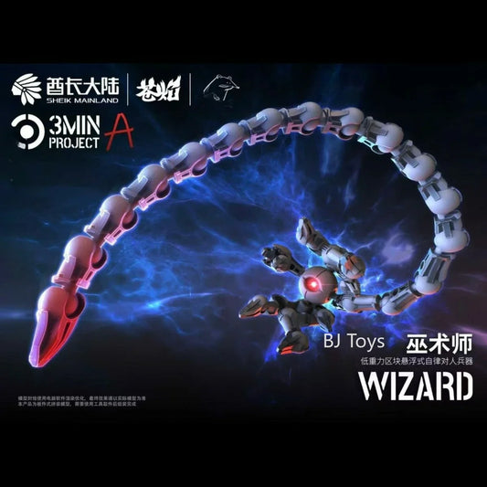Sheik Mainland 3MIN Project A Wizard 2-in-1 Buildable Mech Figure – 6mm Ball Joint Articulated Collectible Model Toy Gift