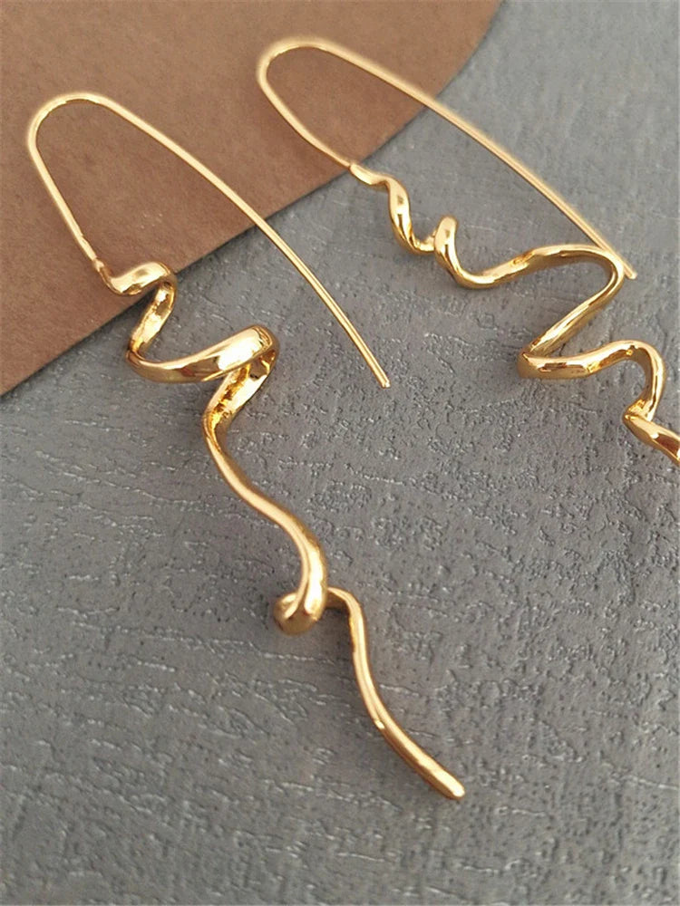 Abstract 3D Design Earrings – Cool & Handsome Fashion Women’s Retro Exquisite Ear Hanging Jewelry Accessories