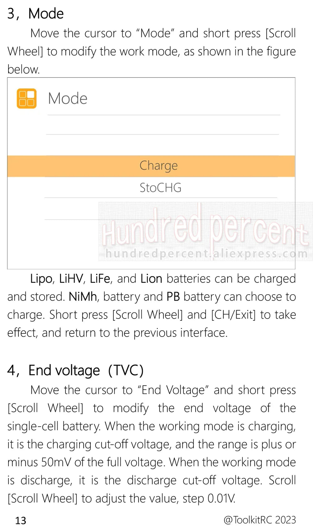 ToolkitRC Q6AC Charger — AC 400W/DC 1000W 4CH with USB A/Type-C, LiPo 1-6S, NiMH 1-16S, PB 1-10S, IPS Display
