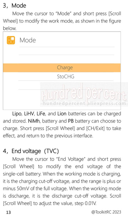 ToolkitRC Q6AC Charger — AC 400W/DC 1000W 4CH with USB A/Type-C, LiPo 1-6S, NiMH 1-16S, PB 1-10S, IPS Display