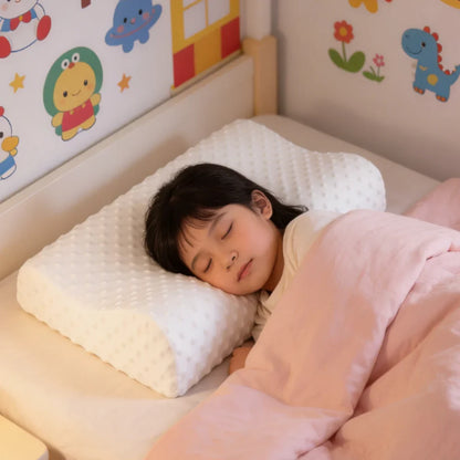 Adjustable Memory Foam Pillow - Orthopedic Curve Neck Support Pillow for Side Sleepers, Neck & Shoulder Pain Relief