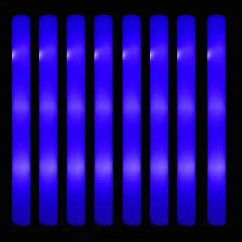 30 Pcs Foam LED Glow Sticks – Colorful Flashing Glow in the Dark Party Supplies for Weddings, Raves & Concerts
