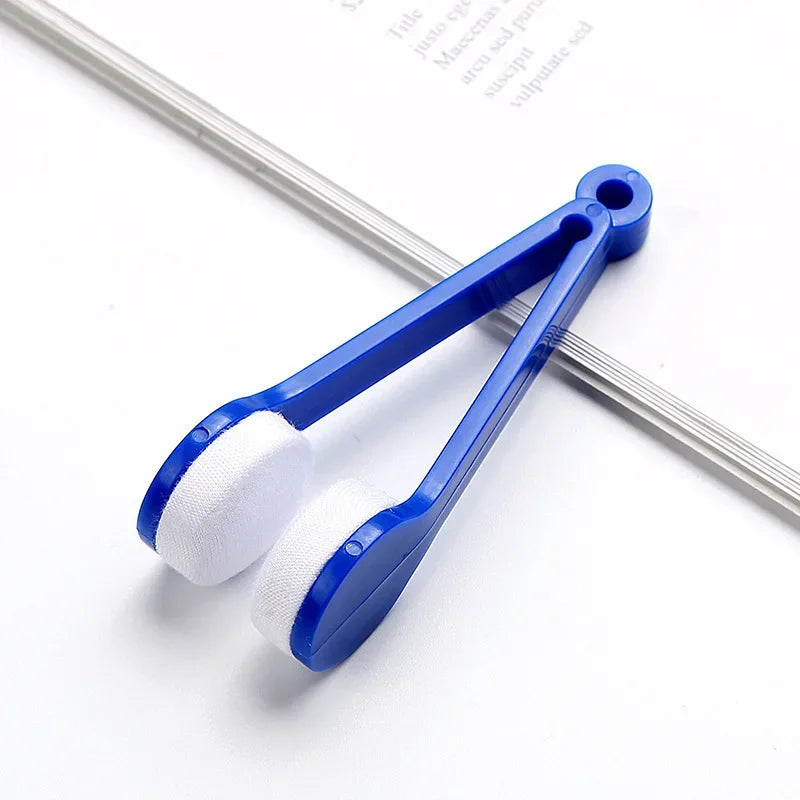 1-4pcs Portable Eyeglass Cleaner Brush – Microfiber Sunglasses & Spectacles Cleaning Tool