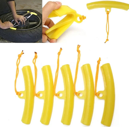 5PCS Alloy Wheel Rim Protector Set – Soft Edge Covers for Motorcycle Tire Removal & Rim Protection Styling Parts