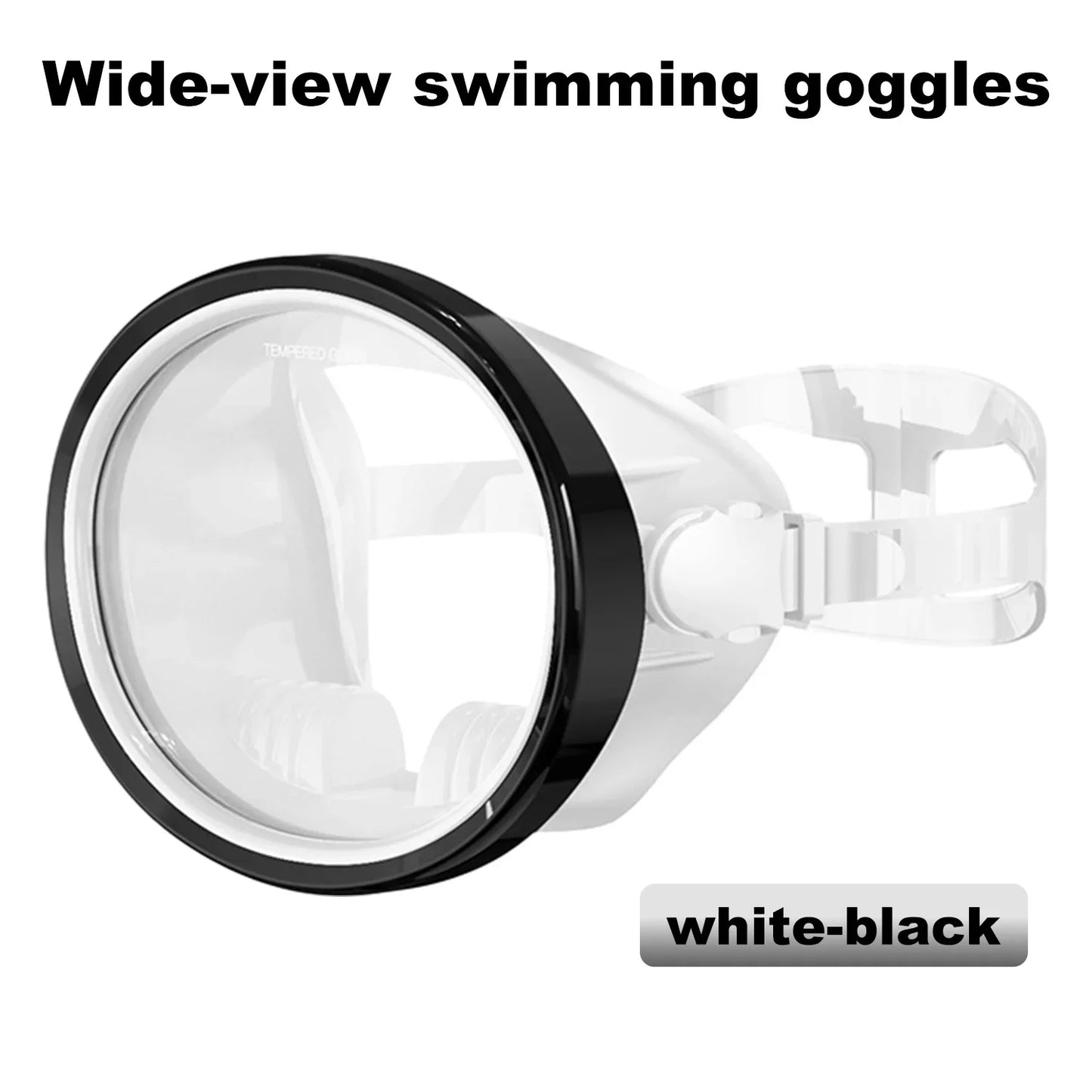 Full-Face Snorkeling Mask - Waterproof Anti-Fog 180° Panoramic Diving Goggles for Adults