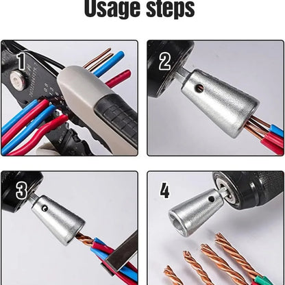 Electric Wire Twisting Tool for Power Drill — Multi-Tool Connector Twister for Electricians