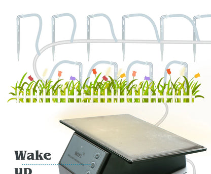 Tuya WiFi Solar Smart Drip Irrigation System — Remote Control Watering Kit for Garden & Balcony Plants