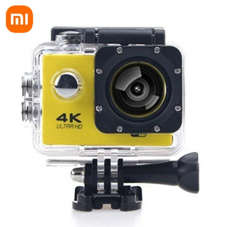 FXiaomi 4K Ultra HD Action Camera — 30fps WiFi Waterproof Sports Camera with 2.0" Display, 170° Lens for Cycling & Vlogging