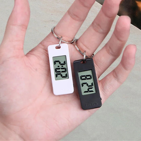 Student Keychain Digital Electronic Pocket Watch - Quiet Test Function with High Light Transmission Glass