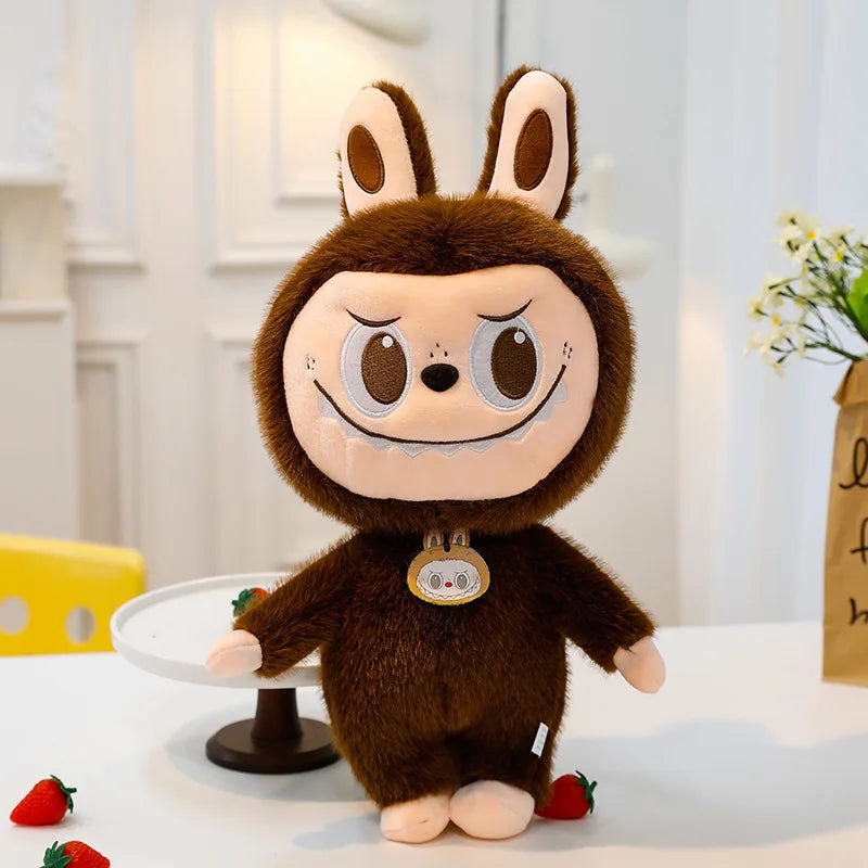 60cm Labubu Cute Rabbit Ragdoll Plush Toy – Soft Mink Fur Cartoon Pillow for Kids Christmas Gift