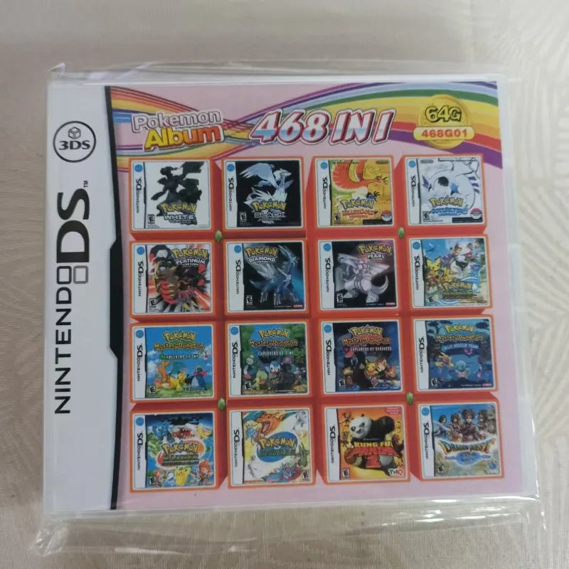 NDS/3DS Multi-ROM Game Card — 4300/510/500/208-in-1 Combined NDS Cartridge/Cassette