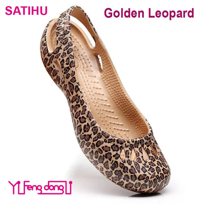 Certified Satihu Summer Lightweight Anti-Slip Clogs for Women - Flat Bottom Sandals, Nurse, Outdoor, Beach Jelly Shoes