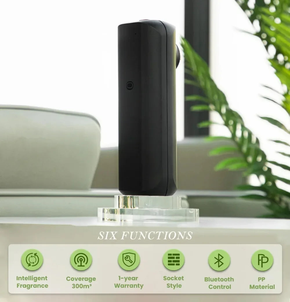 Plug-in Wall Fragrance Diffuser – Waterless Smart Essential Oil Diffuser for Home & Room Scented Air