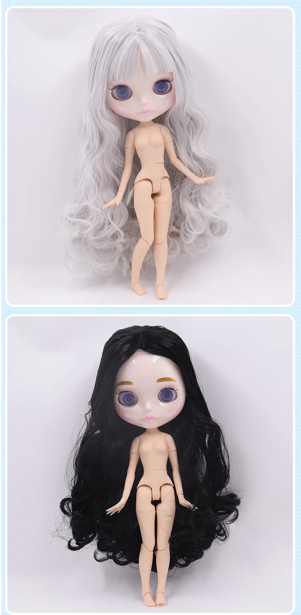 ICY DBS Blythe Doll 1/6 Joint Body 30cm BJD – Shiny Face with Extra Hands, DIY Fashion Doll Gift