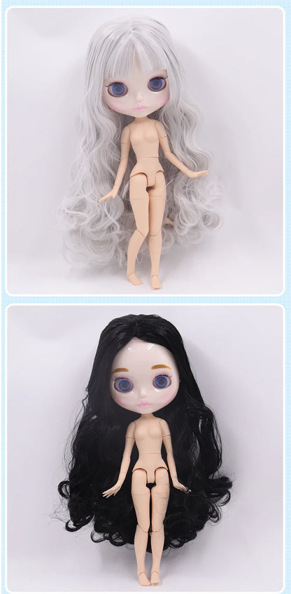 ICY DBS Blythe Doll 1/6 Joint Body 30cm BJD – Shiny Face with Extra Hands, DIY Fashion Doll Gift