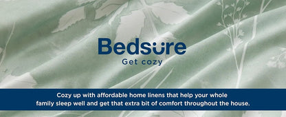 Bedsure 7-Piece Floral Comforter Set – Reversible Botanical Bedding with Sheets, Pillowcases & Shams