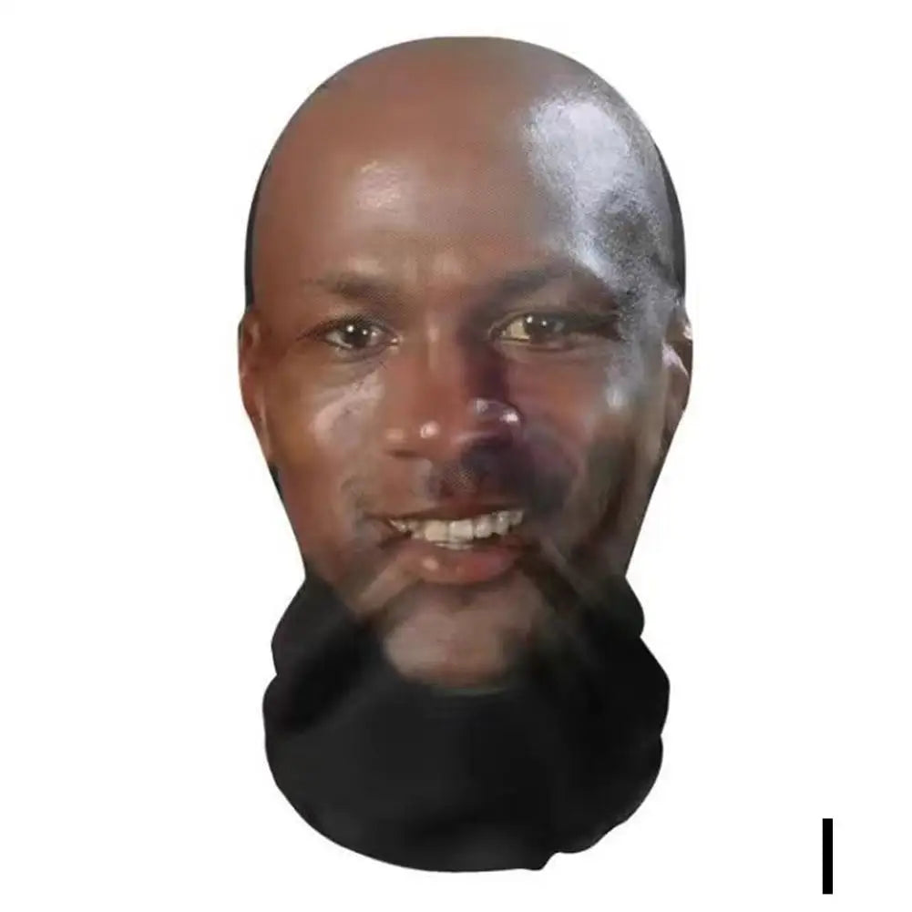 3D Balaclava Mask Hat - Seamless Kanye Face Mask for Pranks, Celebrity Hip Hop Hood Headgear